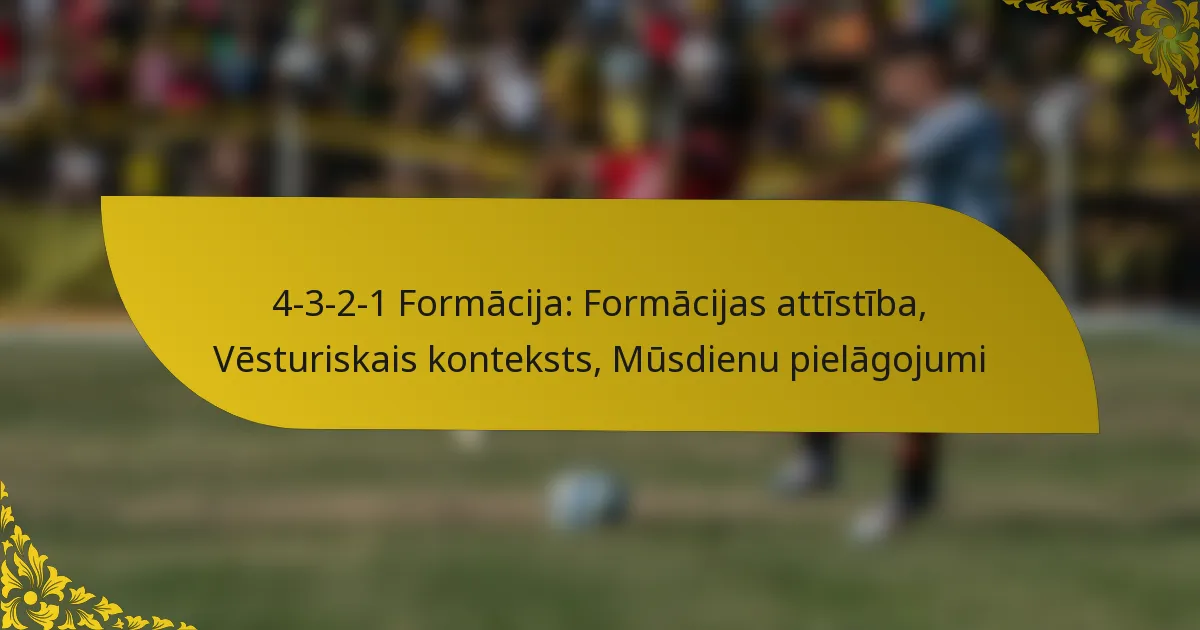 4-3-2-1 Formācija: Formācijas attīstība, Vēsturiskais konteksts, Mūsdienu pielāgojumi
